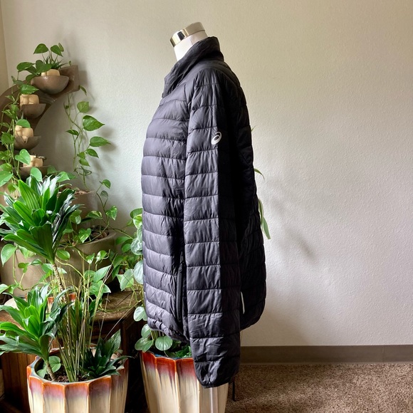 New Men’s Asics Black Nylon Duck Down Puffer Jacket size M - Picture 14 of 14